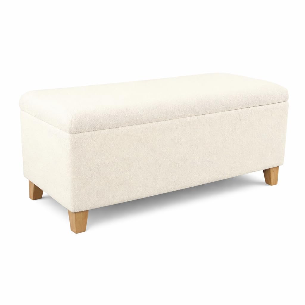 HomePop 36" Decorative Storage Bench - Antiqued Blue