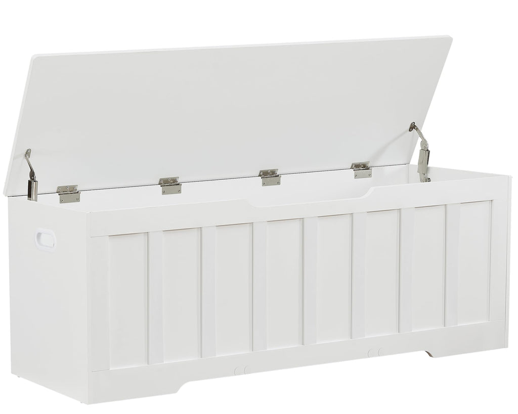 VANKILEY 51.2" Storage Chest Extra Large,Wooden Storage Bench(Espresso)