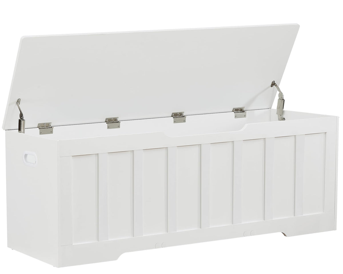 VANKILEY 51.2" Storage Chest Extra Large,Wooden Storage Bench(Espresso)