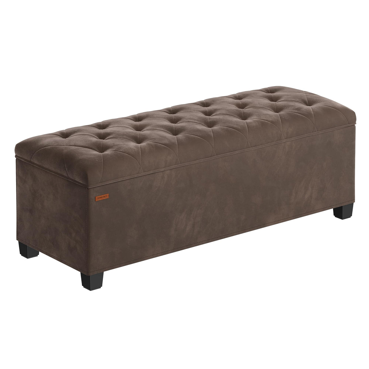 SONGMICS Storage Ottoman Bench, Foot Rest with Legs, Load up to 661.4 lb