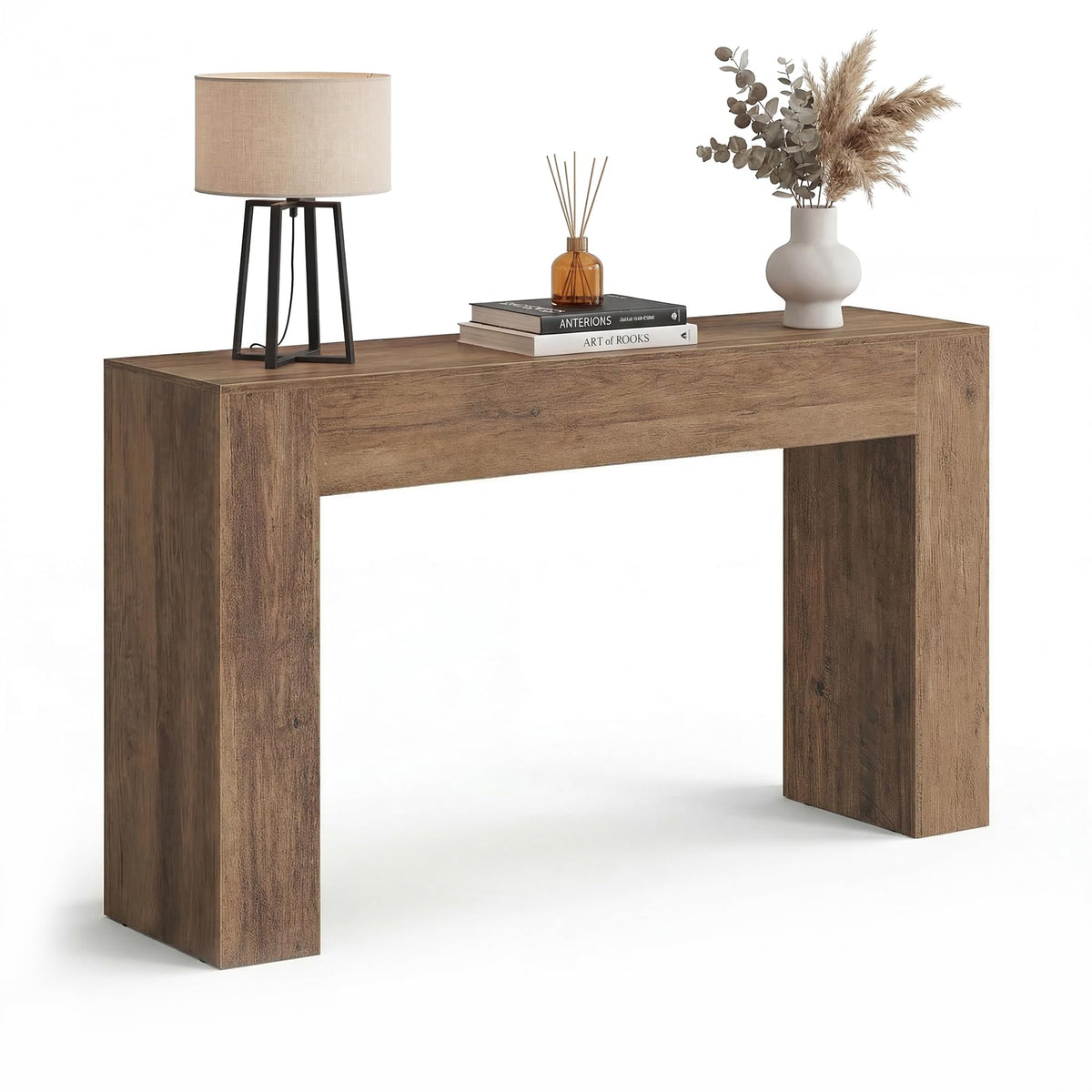 VASAGLE 63 Inches Entryway Table, Thick Tabletop Console Table, Farmhouse