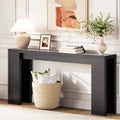 karlott 70.9" Extra Long Console Table, Farmhouse Entryway Table, Brown