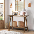 HOKYHOKY Reclaimed Solid Wood Console Table, 59" Farmhouse Entryway Tables