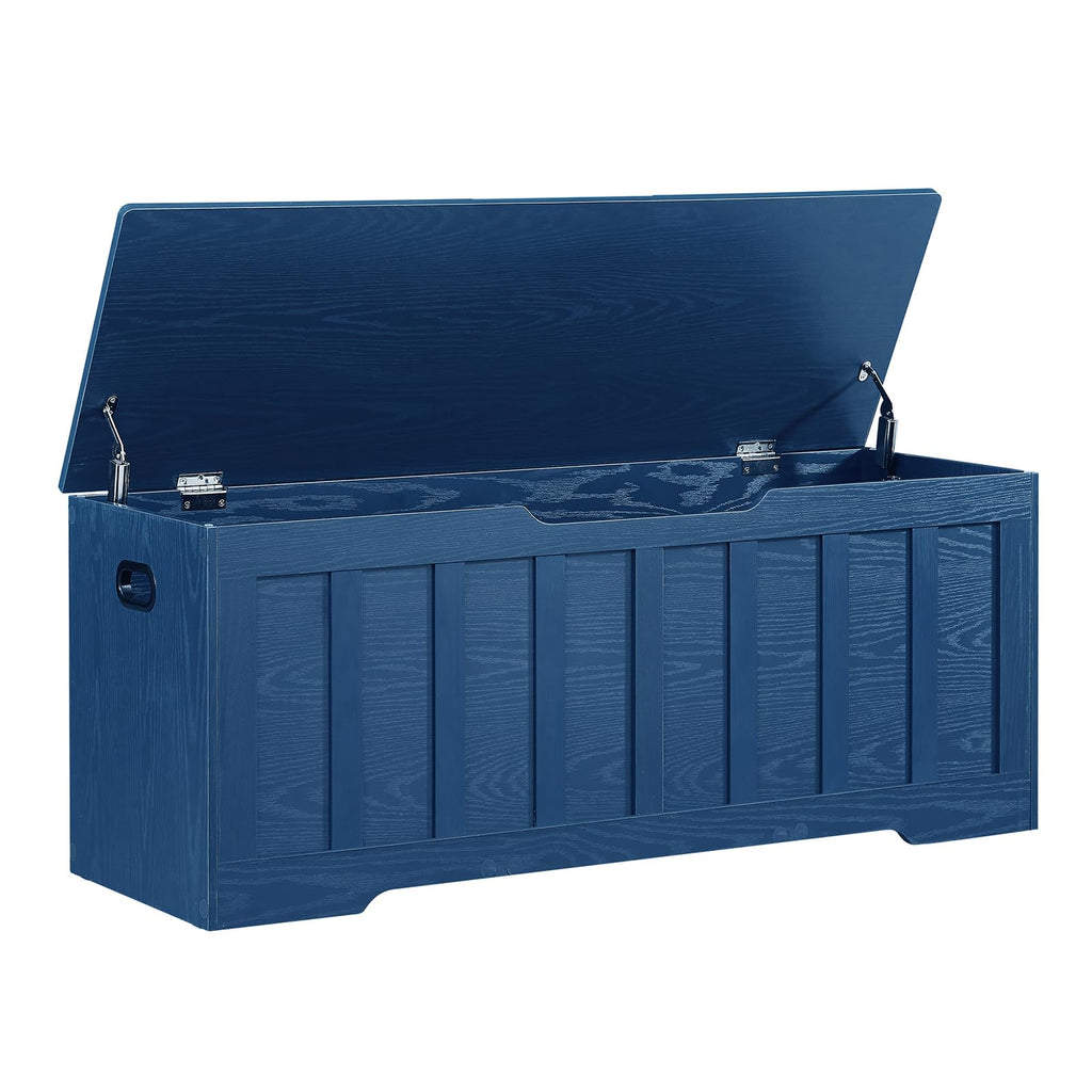 VANKILEY 47.2" Storage Chest Extra Large, Storage Bench(Black)