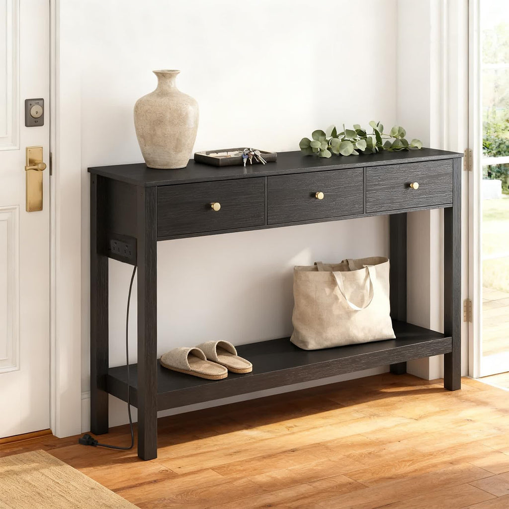 Gizoon Console Table with Outlets,