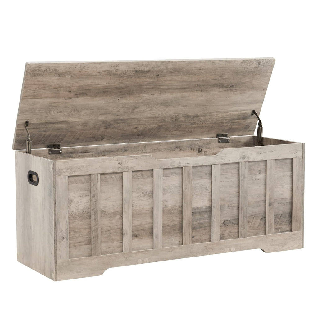 VANKILEY 47.2" Storage Chest Extra Large, Storage Bench(Black)