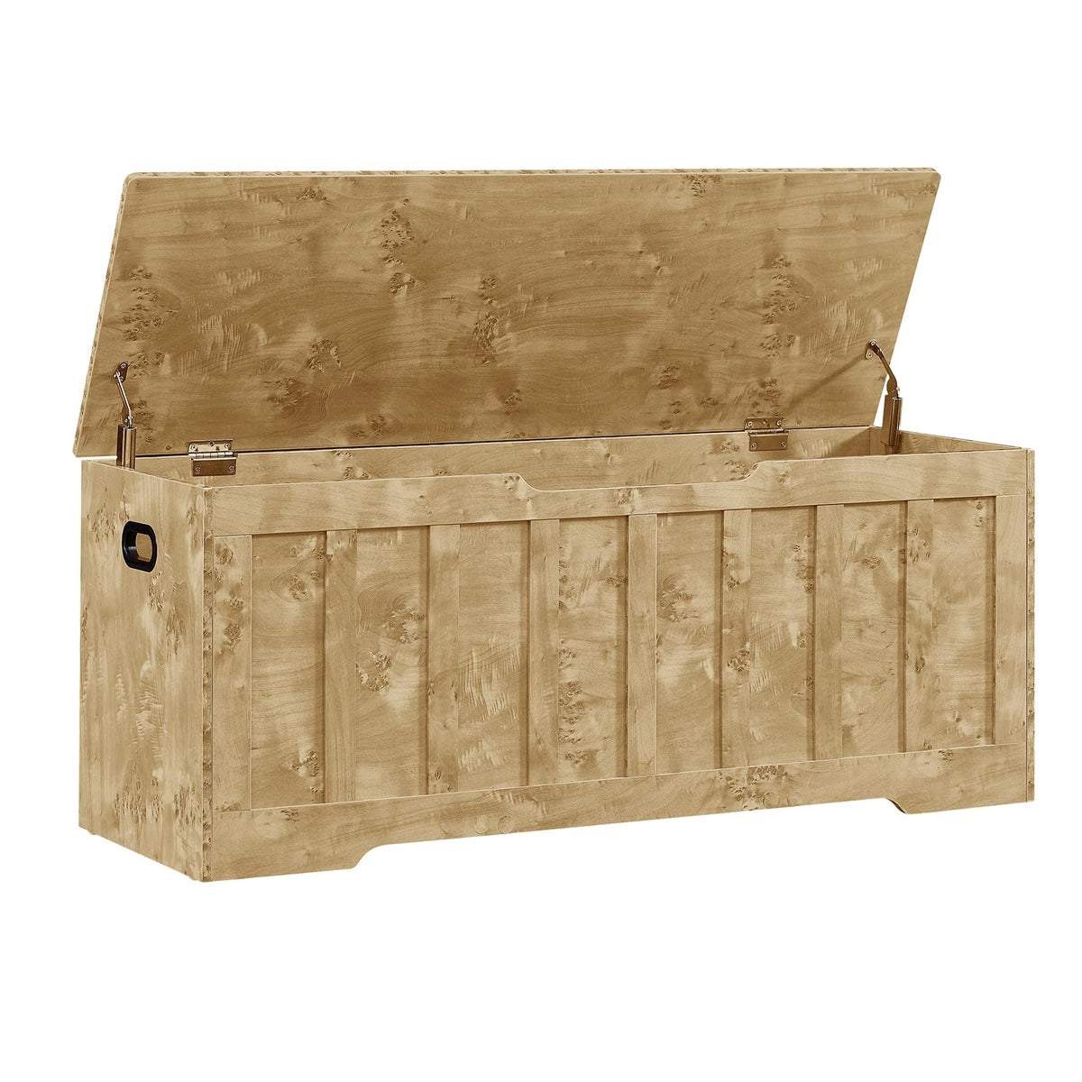 VANKILEY 47.2" Storage Chest Extra Large, Storage Bench(Black)