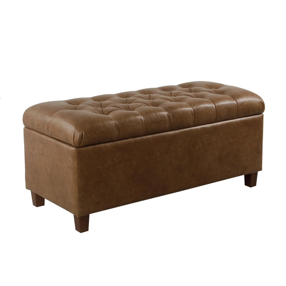 HomePop 36" Decorative Storage Bench - Antiqued Blue