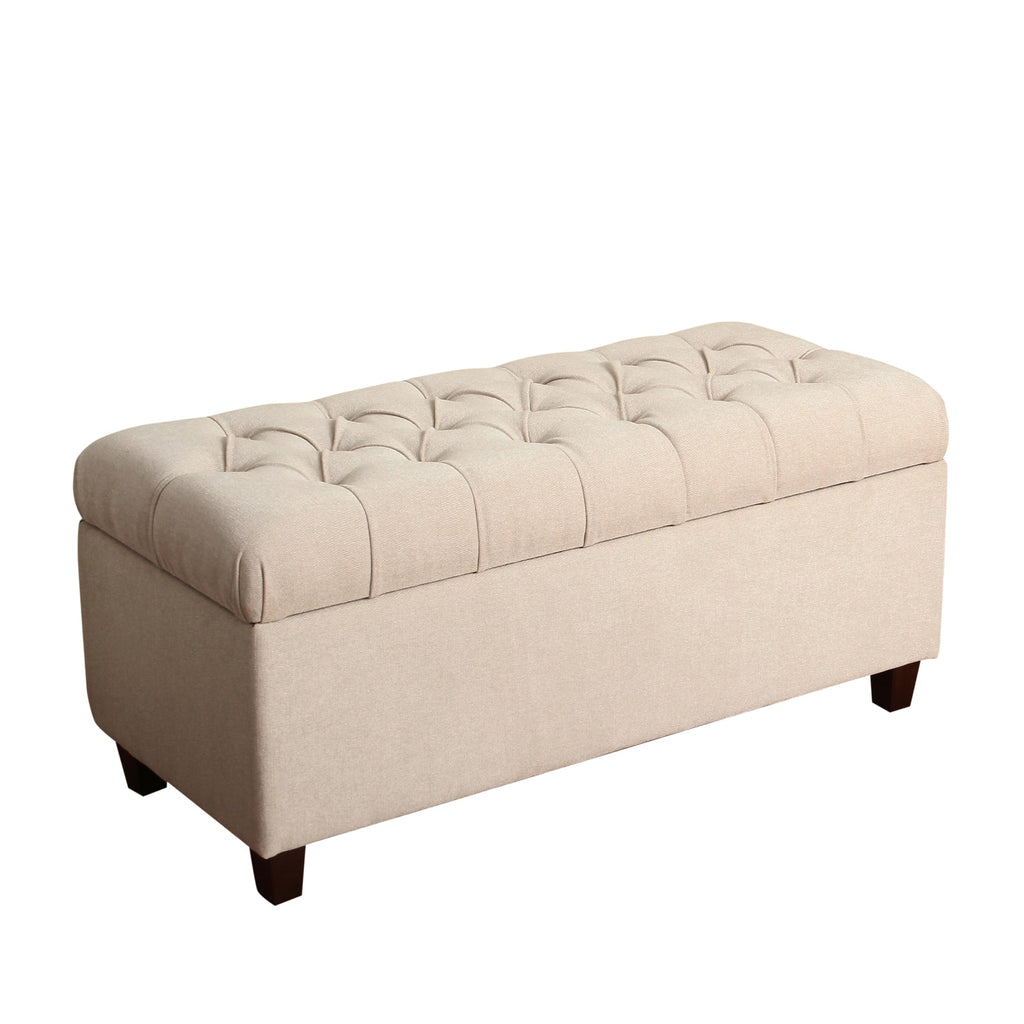 HomePop 36" Decorative Storage Bench - Antiqued Blue