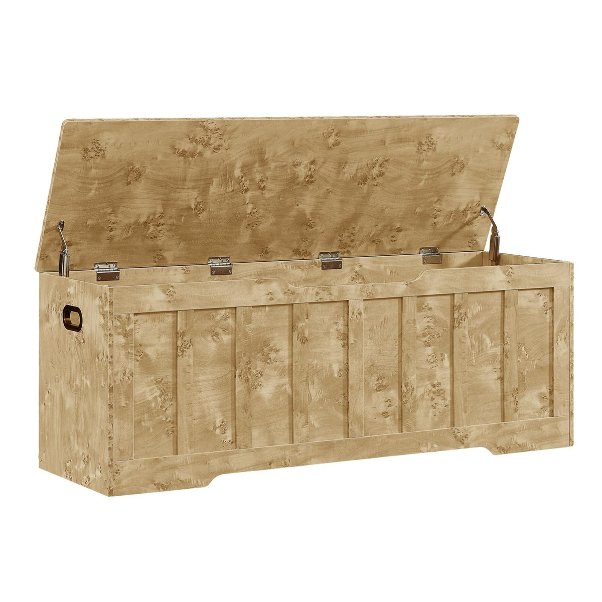 VANKILEY 51.2" Storage Chest Extra Large,Wooden Storage Bench(Espresso)