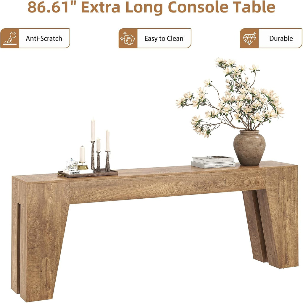 Epecoya 86-inch Extra Long Console Table, Couch Tables Behind Sofa