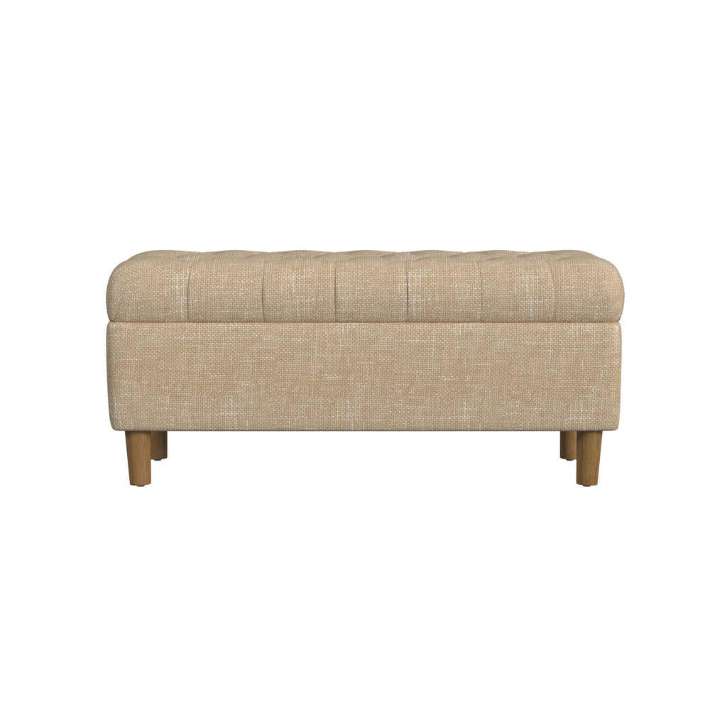 HomePop 36" Decorative Storage Bench - Antiqued Blue