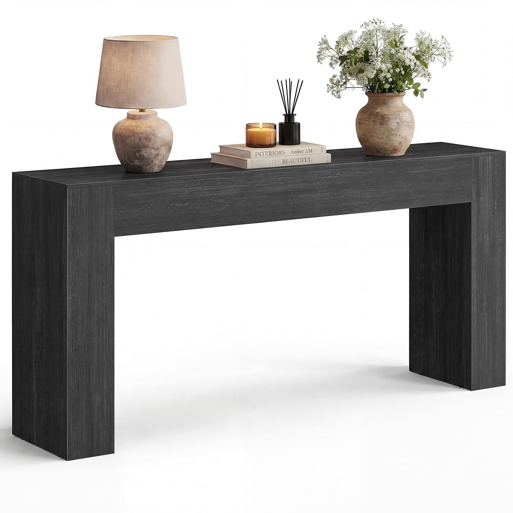 VASAGLE 63 Inches Entryway Table, Thick Tabletop Console Table, Farmhouse