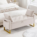 67" King Size End of Bed Storage Bench, Storage Benches for Bedroom, Green