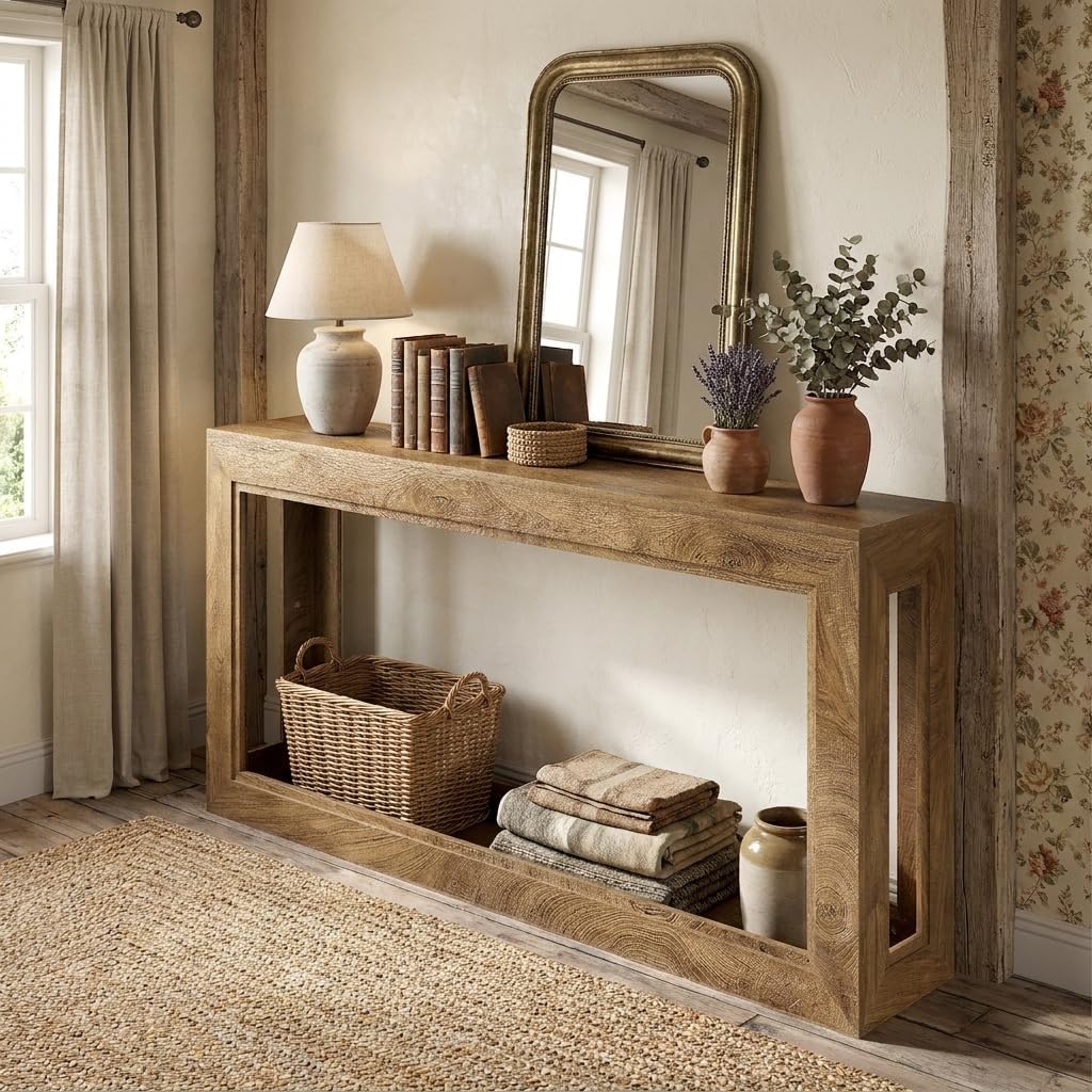 LITTLE TREE 63" Console Tables, Long Entryway Table, Modern Sofa Tables