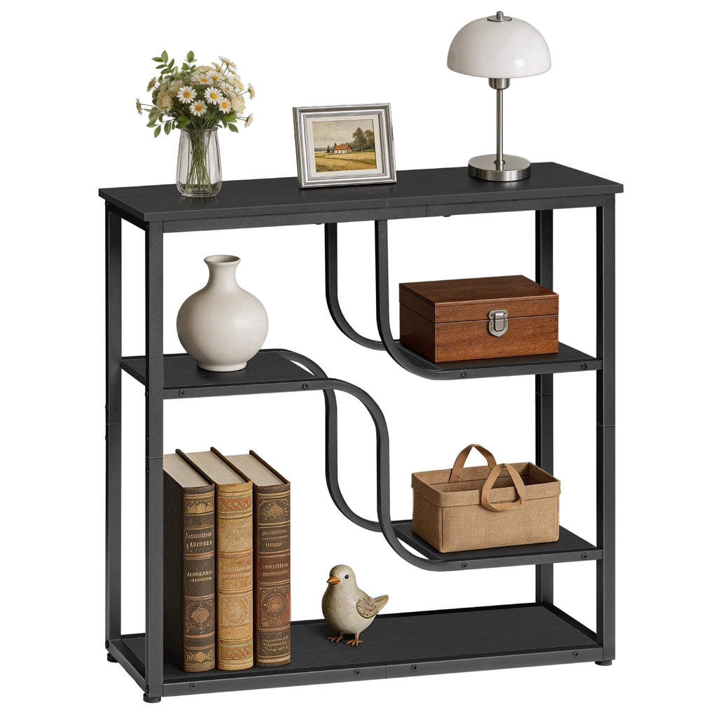 HOOBRO 29.5" Console Table, 5-Tier Narrow Entryway Table, Sofa Table