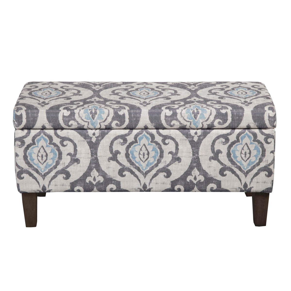 HomePop 36" Decorative Storage Bench - Antiqued Blue