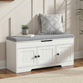 HOOBRO 39.4" Long Entryway Bench with Flip-Top Storage
