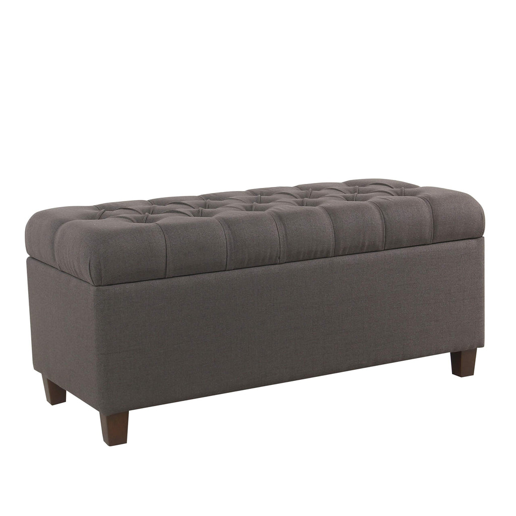 HomePop 36" Decorative Storage Bench - Antiqued Blue