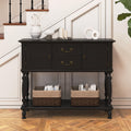 42 inch Entryway Table with Drawers, Farmhouse Console Table