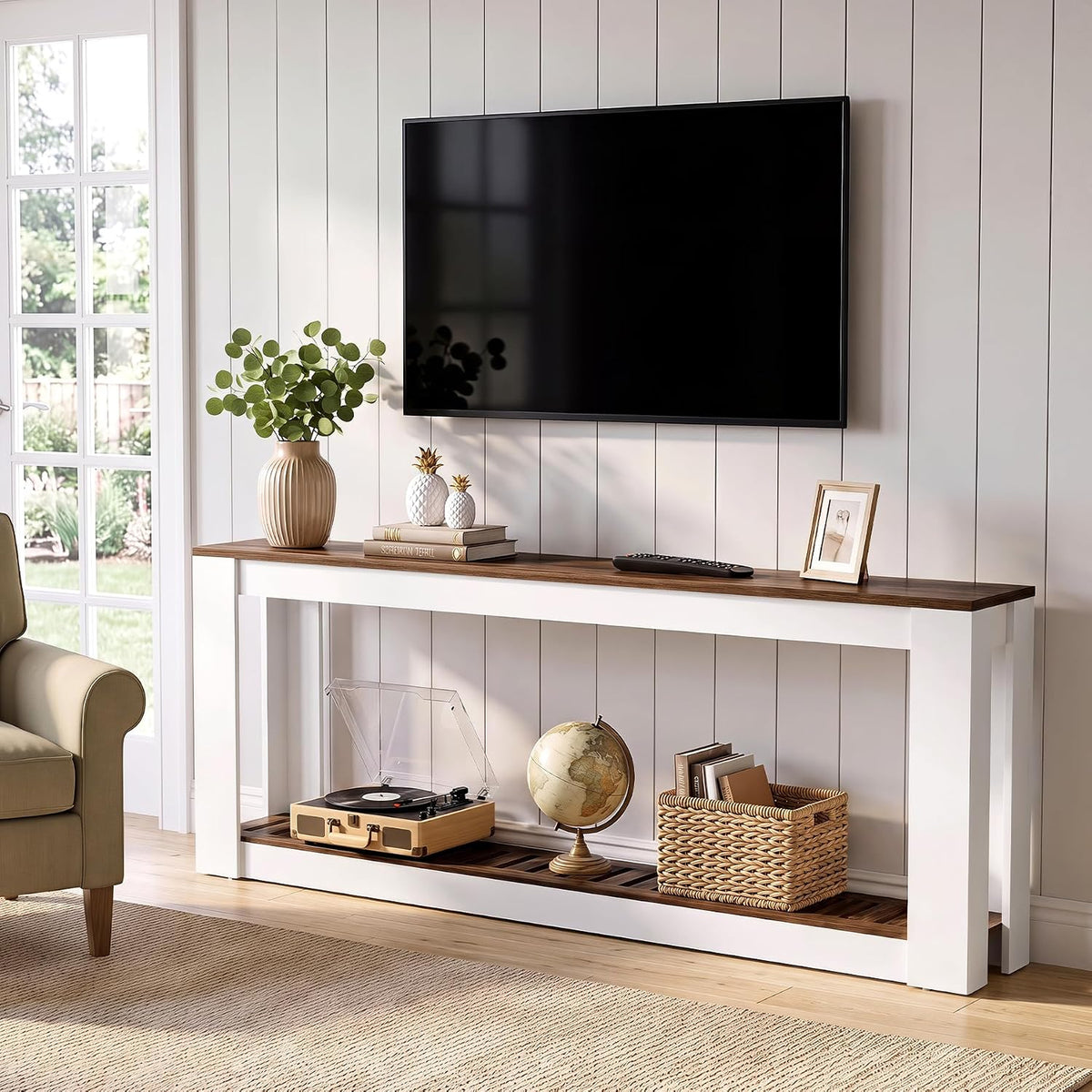 LITTLE TREE 70.9" Long Narrow Console Table for Entryway