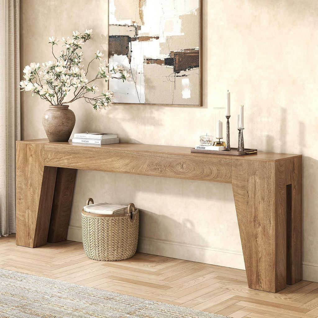 Epecoya 86-inch Extra Long Console Table, Couch Tables Behind Sofa