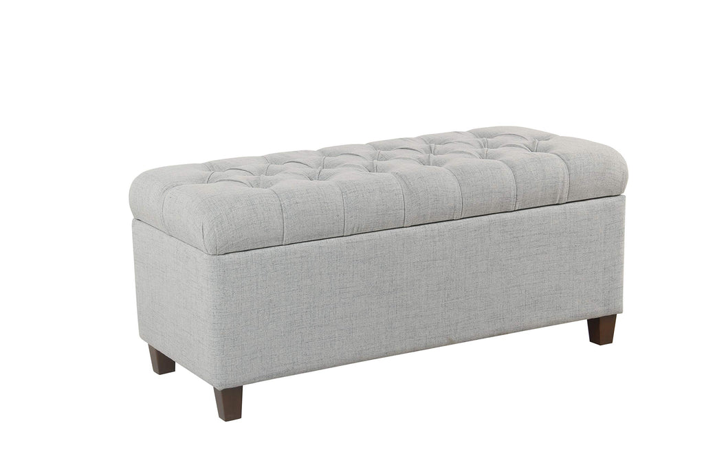 HomePop 36" Decorative Storage Bench - Antiqued Blue