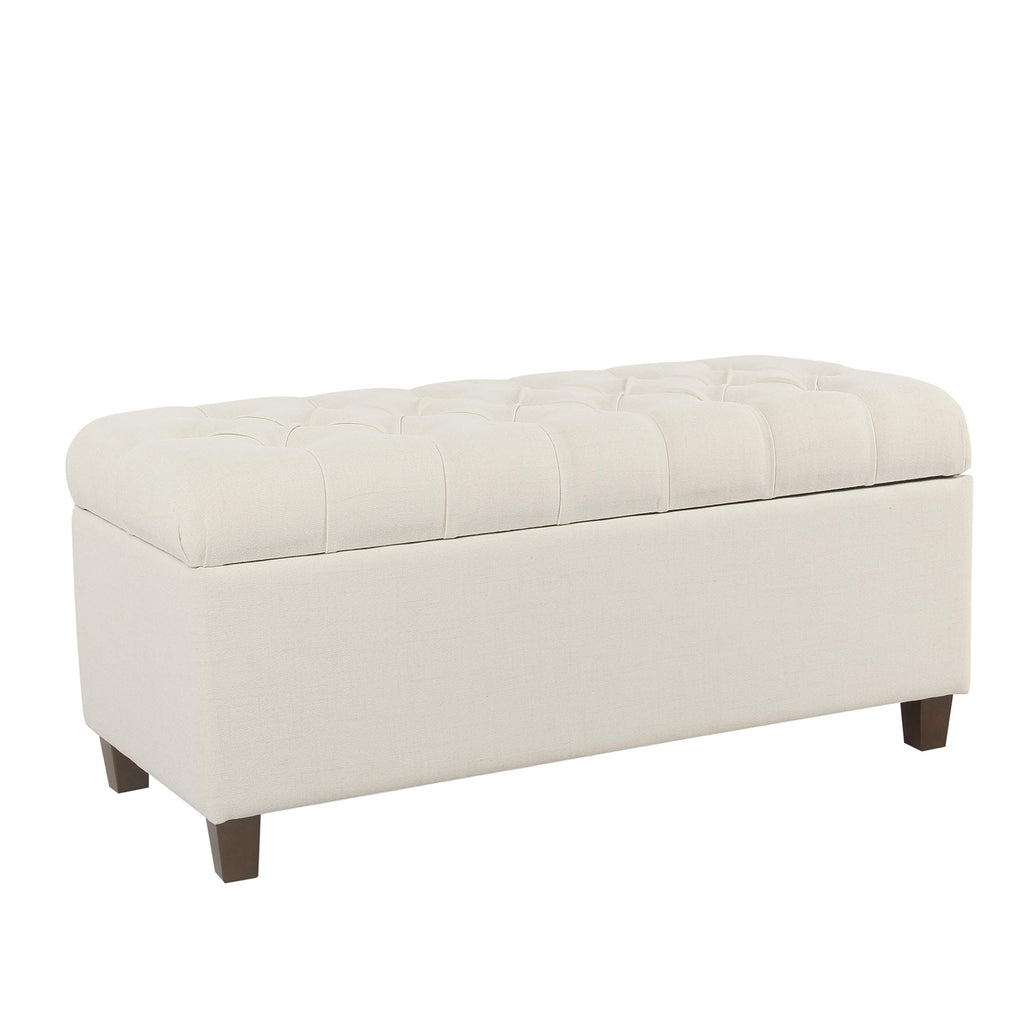 HomePop 36" Decorative Storage Bench - Antiqued Blue