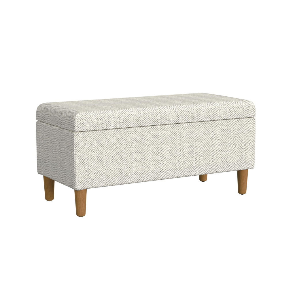 HomePop 36" Decorative Storage Bench - Antiqued Blue