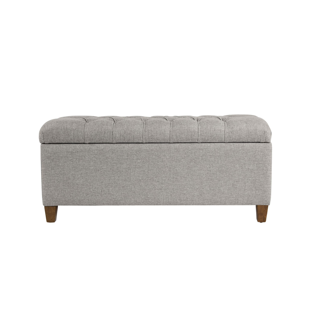 HomePop 36" Decorative Storage Bench - Antiqued Blue