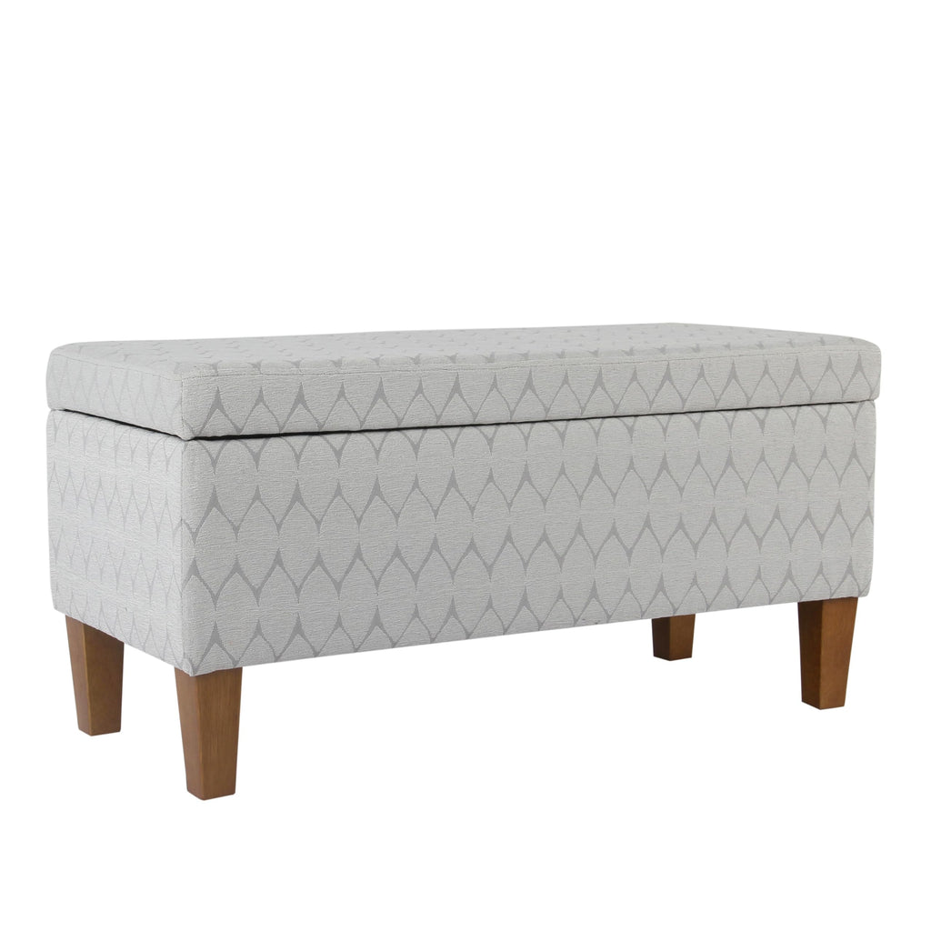 HomePop 36" Decorative Storage Bench - Antiqued Blue