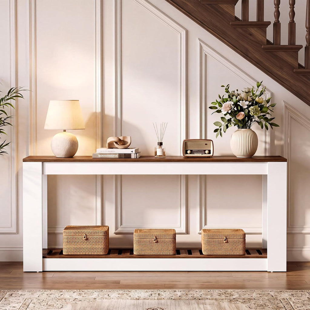 LITTLE TREE 70.9" Long Narrow Console Table for Entryway