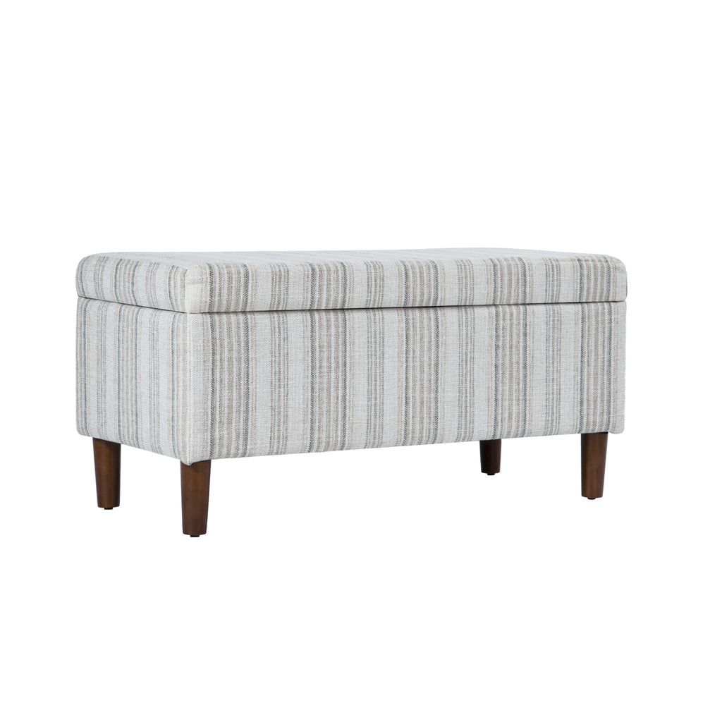 HomePop 36" Decorative Storage Bench - Antiqued Blue
