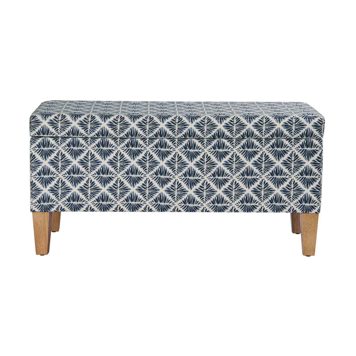 HomePop 36" Decorative Storage Bench - Antiqued Blue