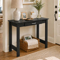 Furinno Jaya 40-Inch White Entryway Table with Drawer, White