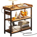 IRONCK Console Table with Power Outlet, One Piece Top, Sofa Table 55"