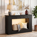 Unikito 43.3" Farmhouse Entryway Table, Console Table with Open Storage