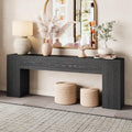 Epecoya Extra Long Console Tables for Entryway 86-Inch, Natural Oak Brown