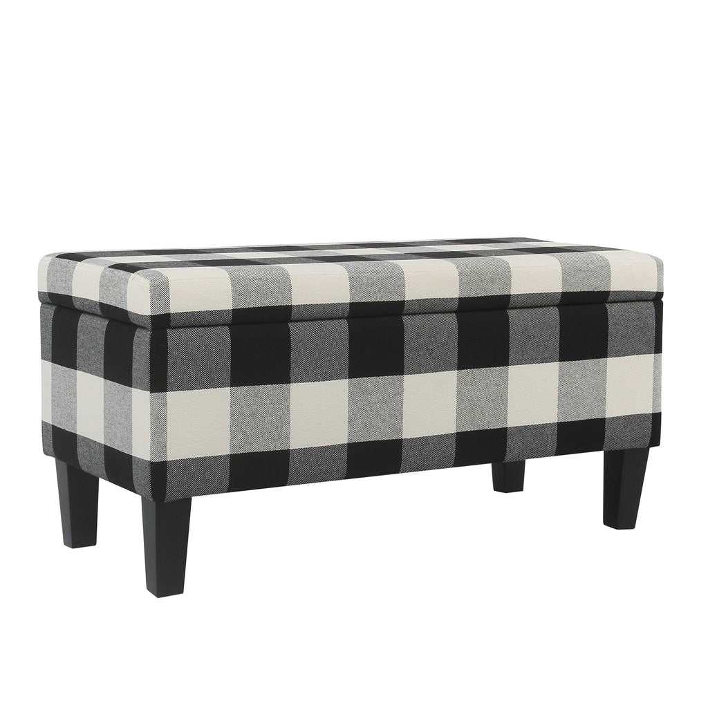HomePop 36" Decorative Storage Bench - Antiqued Blue