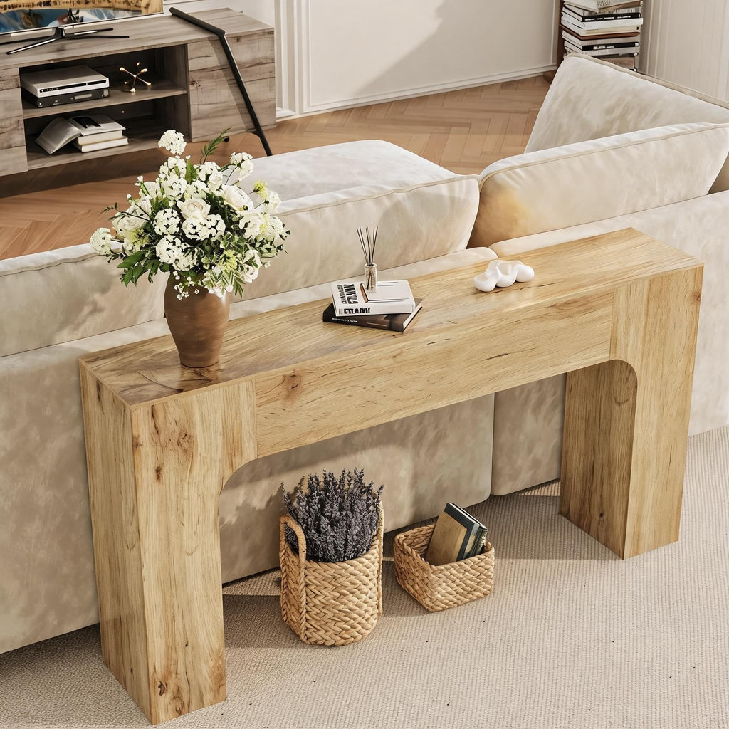 47" Long Console Table,Narrow Entryway Table, Wood Sofa Table Behind The Couch,TV Stand,Farmhouse Entry Way Tables for Entrance,Hallway,Foyer,Living Room