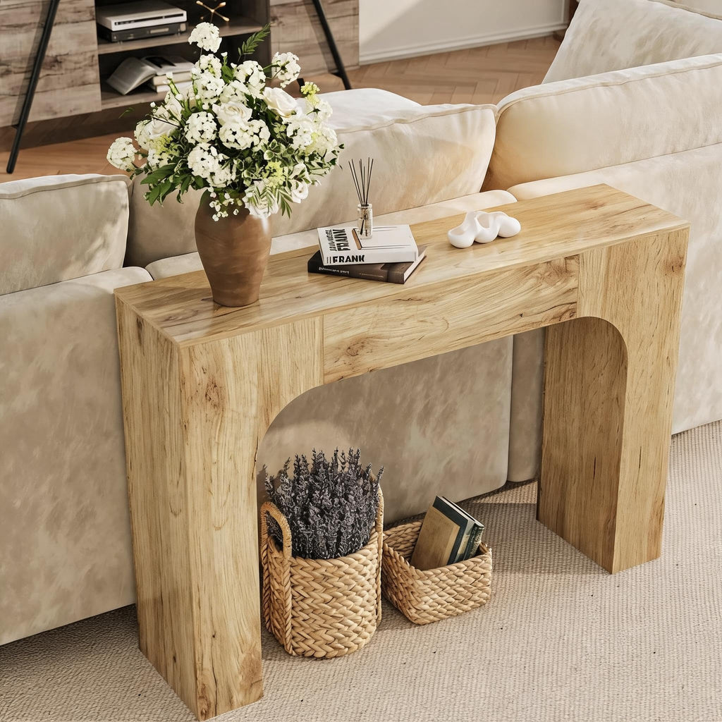 47" Long Console Table,Narrow Entryway Table, Wood Sofa Table Behind The Couch,TV Stand,Farmhouse Entry Way Tables for Entrance,Hallway,Foyer,Living Room