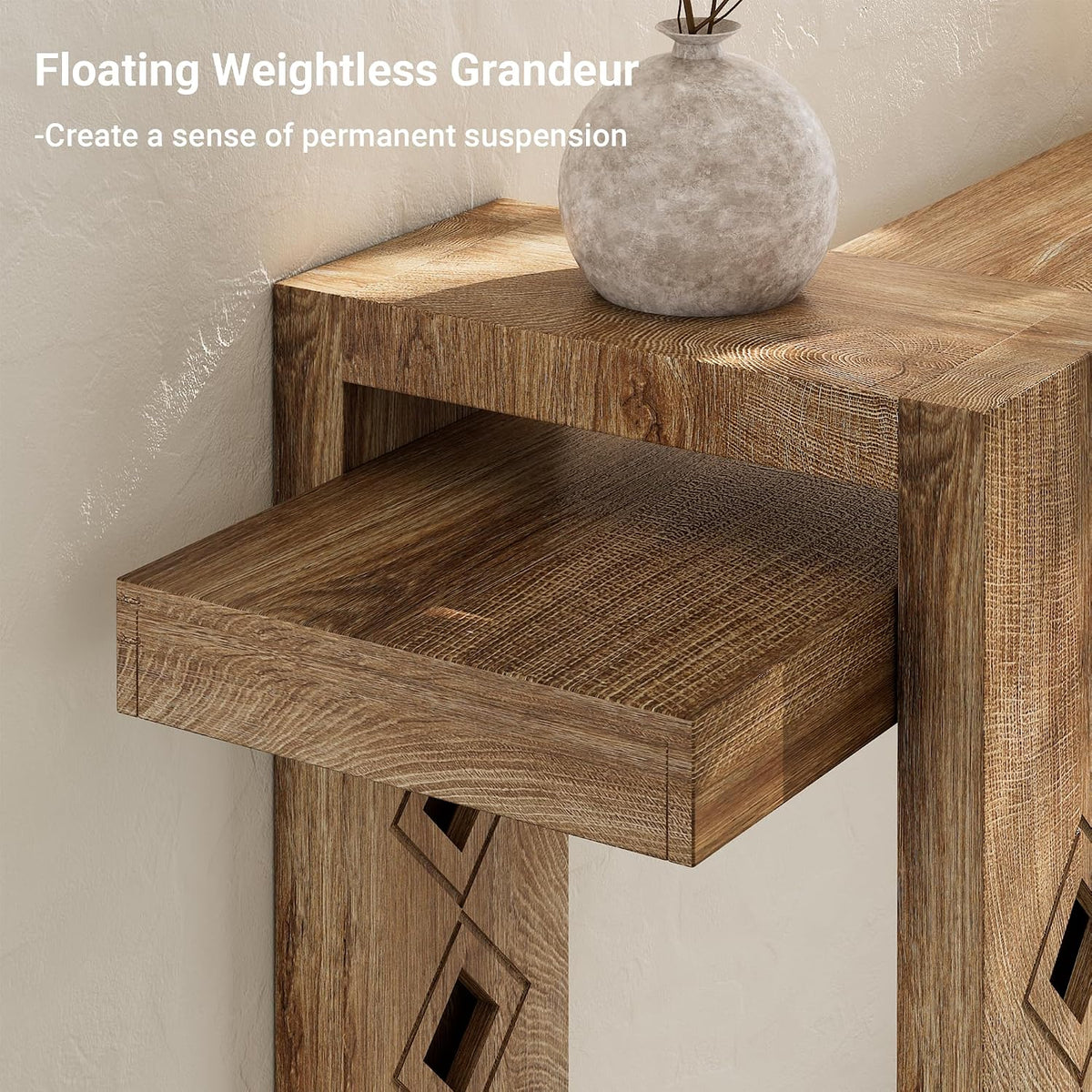S.E.C.D 63" Modern Decorative Entryway Table, Long Wooden Accent Sofa Table