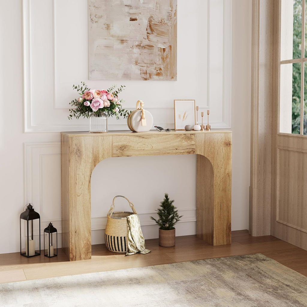 47" Long Console Table,Narrow Entryway Table, Wood Sofa Table Behind The Couch,TV Stand,Farmhouse Entry Way Tables for Entrance,Hallway,Foyer,Living Room