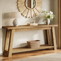 LITTLE TREE 70.9" Solid Wood Console Table for Entryway